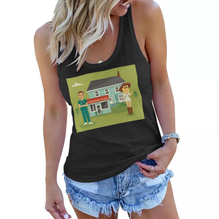 Vet Clinic  386 Trending Shirt Women Flowy Tank