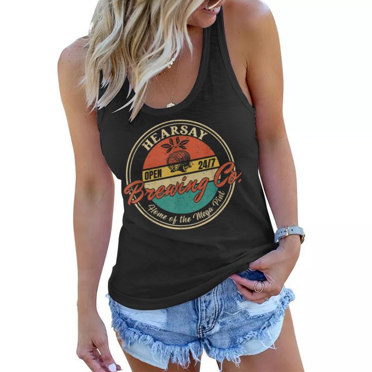 Vintage Mega Pint Brewing Co Happy Hour Anytime Hearsay  Women Flowy Tank
