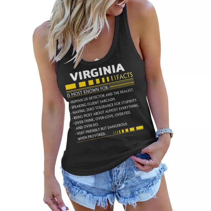 Virginia Name Gift   Virginia Facts Women Flowy Tank