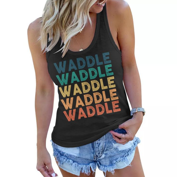Waddle Name Shirt Waddle Family Name V2 Women Flowy Tank