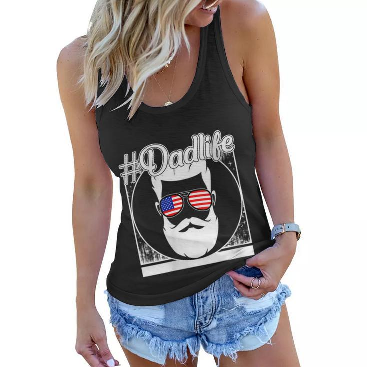 Womens 4Th Of July Dad Life Sunglasses American Father Independence  Women Flowy Tank