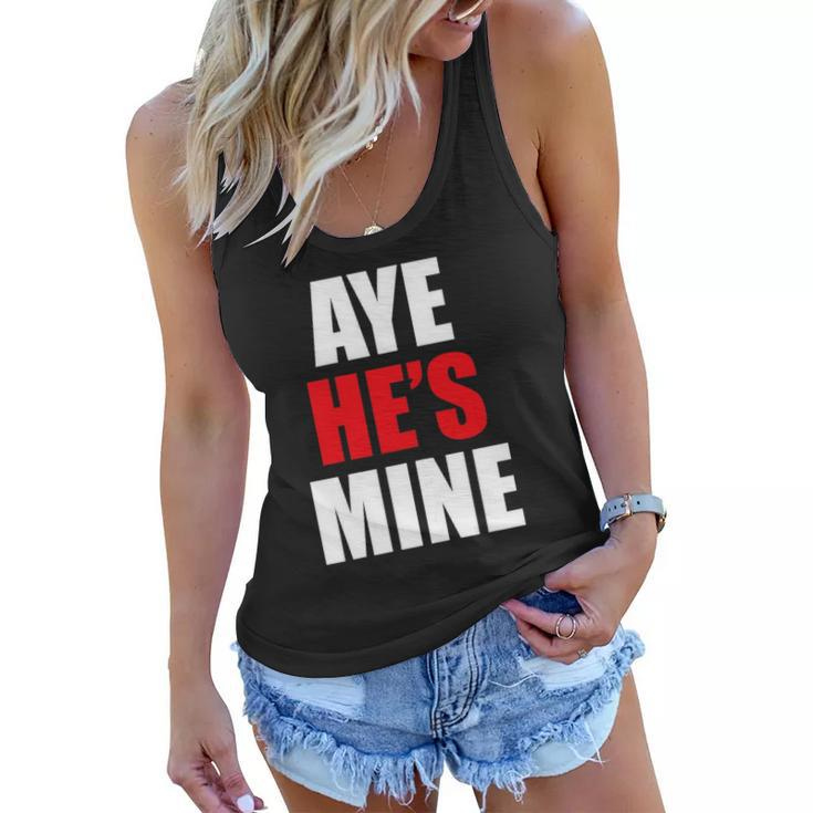 Womens Aye Hes Mine Matching Couple S - Cool Outfits Women Flowy Tank