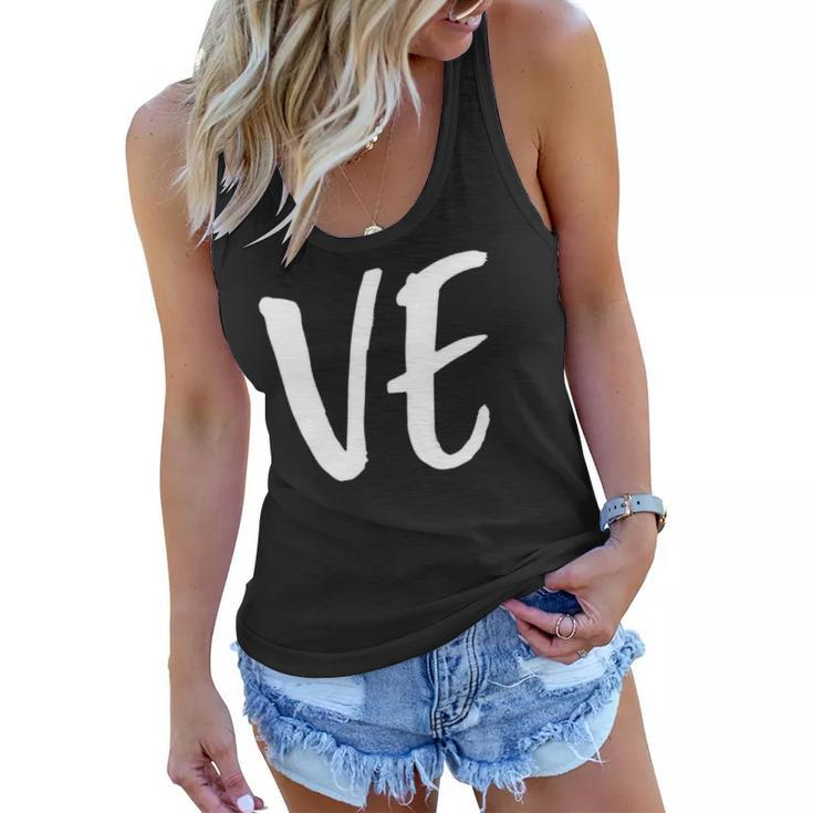 Womens Lo Ve Love Matching Couple Husband Wife Valentines Day Gift Women Flowy Tank