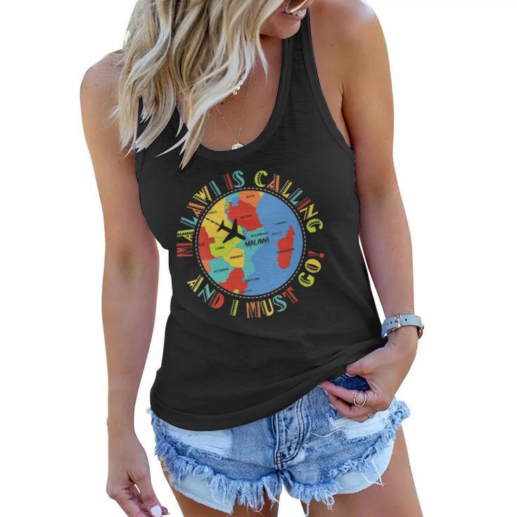 Womens Malawi Is Calling And I Must Go Women Flowy Tank