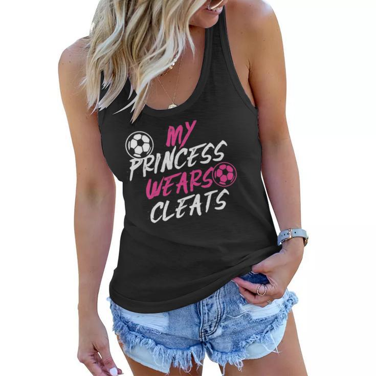 Womens Soccer Daughter Outfit For A Soccer Dad Or Soccer Mom Women Flowy Tank
