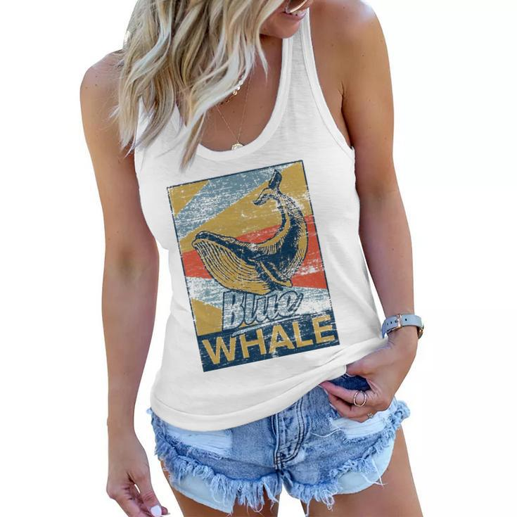 Blue Whale Animal Sea Zookeeper Gift Idea Women Flowy Tank