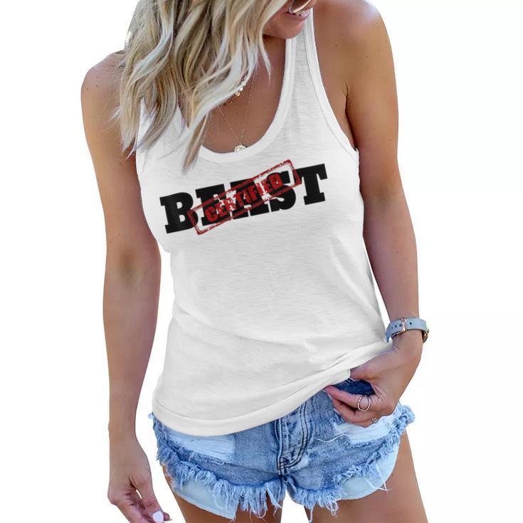 Certified Beast Athletic Workout Fitness   486 Trending Shirt Women Flowy Tank