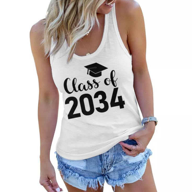 Class Of 2034 Grow With Me - Handprints Go On The Back  Women Flowy Tank