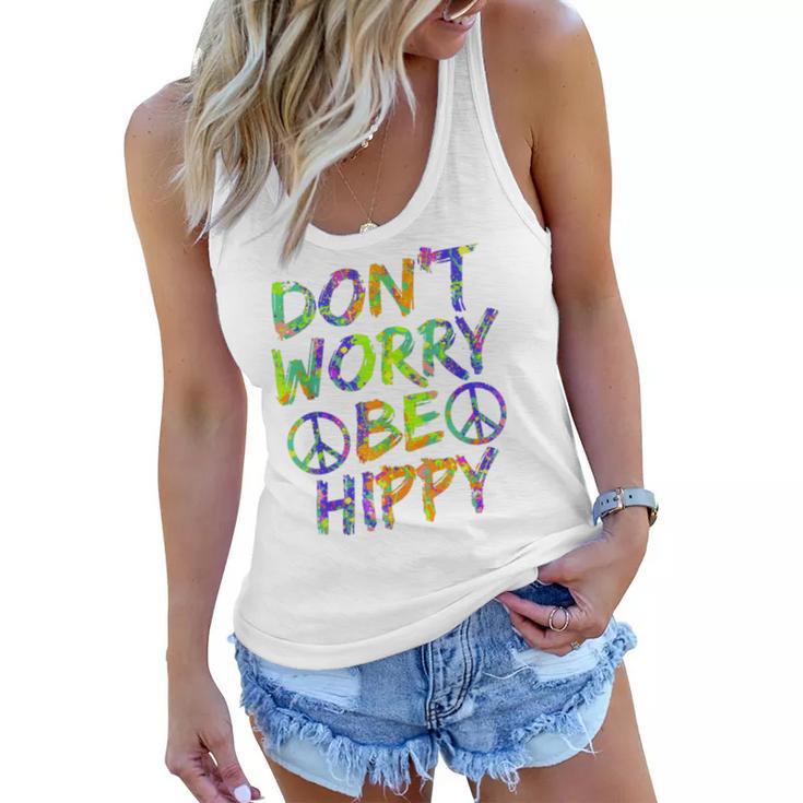 Donut Worry Be Happy Women Flowy Tank