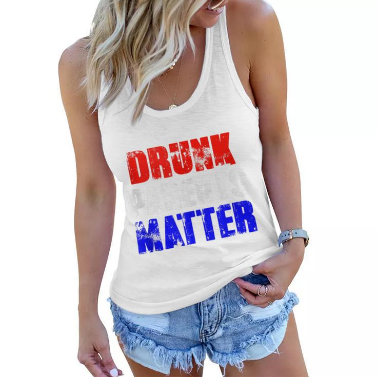 Drunk Parents Matter 4Th Of July Mom Dad Gift  Women Flowy Tank