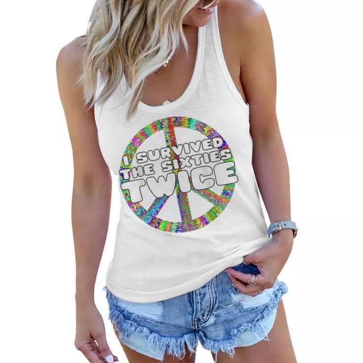 Funny Vintage I Survived The Sixties Twice Birthday  V7 Women Flowy Tank