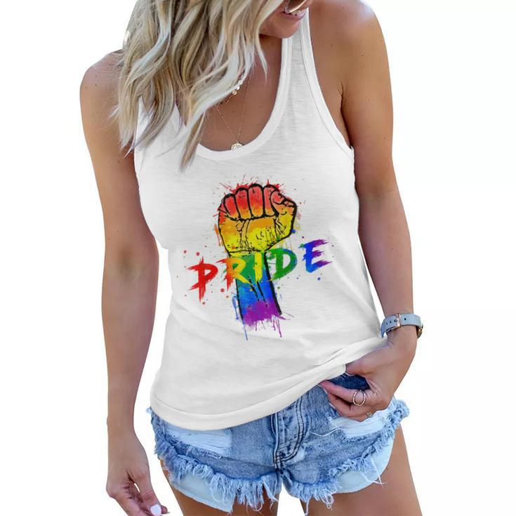 Gay Pride Lgbt For Gays Lesbian Trans Pride Month  Women Flowy Tank