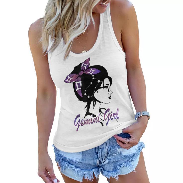 Gemini Girl Birthday Gemini Woman Zodiac Sign  Women Flowy Tank