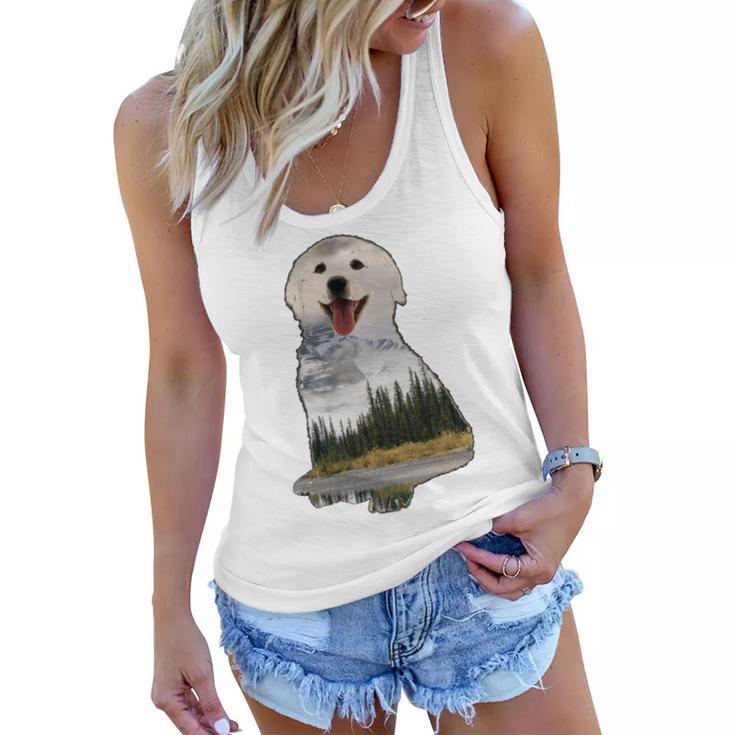 Golden Retriever Cute Puppy  Women Flowy Tank