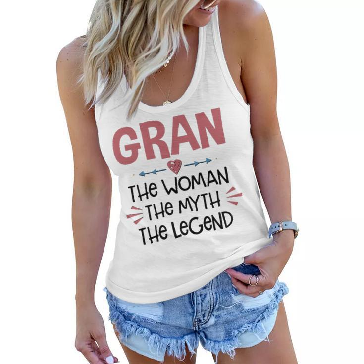 Gran Grandma Gift   Gran The Woman The Myth The Legend Women Flowy Tank