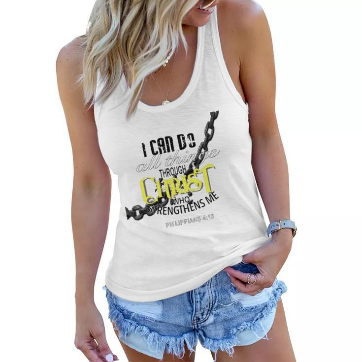 I Can Do All Things Through Christ Philippians 413 Bible Women Flowy Tank