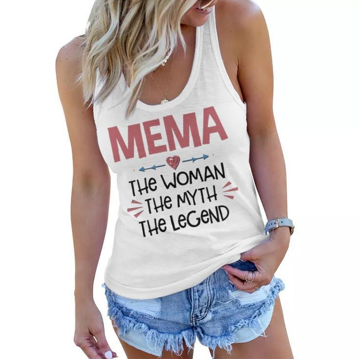 Mema Grandma Gift   Mema The Woman The Myth The Legend Women Flowy Tank