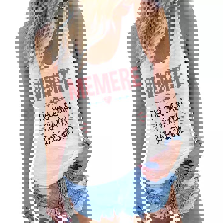 Memere Grandma Gift   Memere The Woman The Myth The Legend Women Flowy Tank