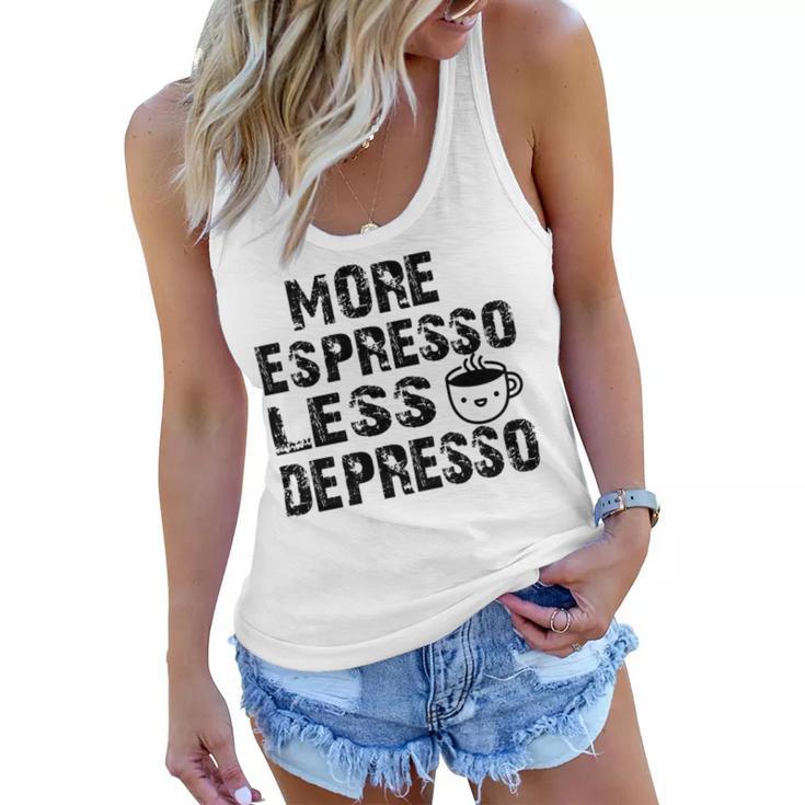 More Espresso Less Depresso Women Flowy Tank