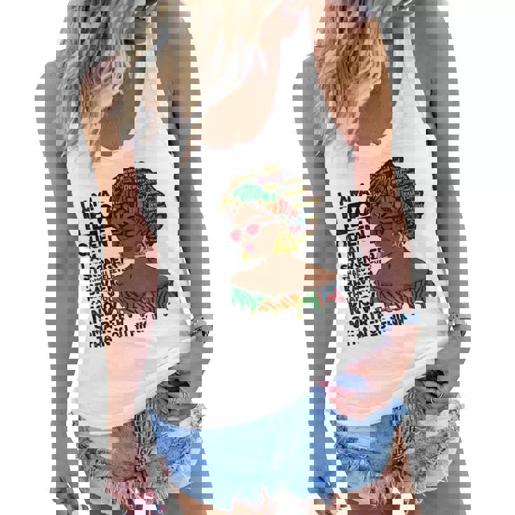 Proud Afro Leo Queen July August Birthday Leo Zodiac Sign Women Flowy Tank