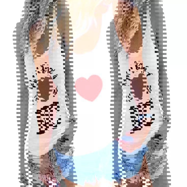 Proud State My Heart Is In Nc North Carolina Women Flowy Tank