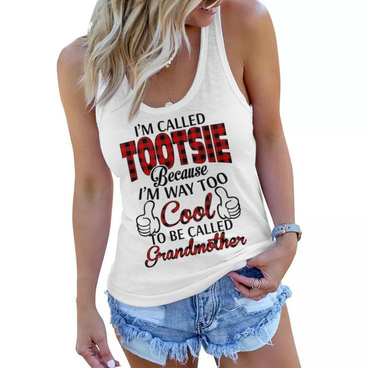 Tootsie Grandma Gift   Im Called Tootsie Because Im Too Cool To Be Called Grandmother Women Flowy Tank
