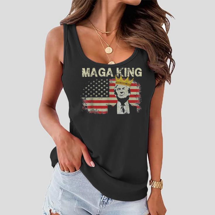 Anti Joe Biden Ultra Maga The Return Of The Great Maga King V2 Women Flowy Tank