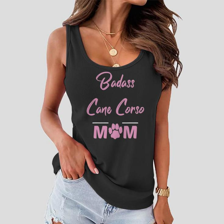 Badass Cane Corso Mom Funny Dog Lover Women Flowy Tank