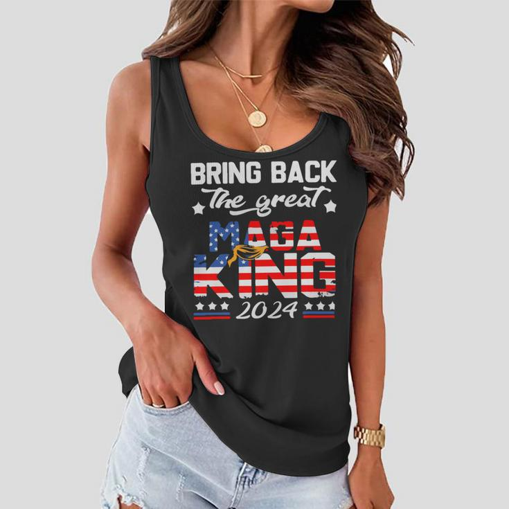 Bring Back The Great Maga King 2024 4Th Of July Trump 2024T President Trump Tee Republican Anti Biden Women Flowy Tank