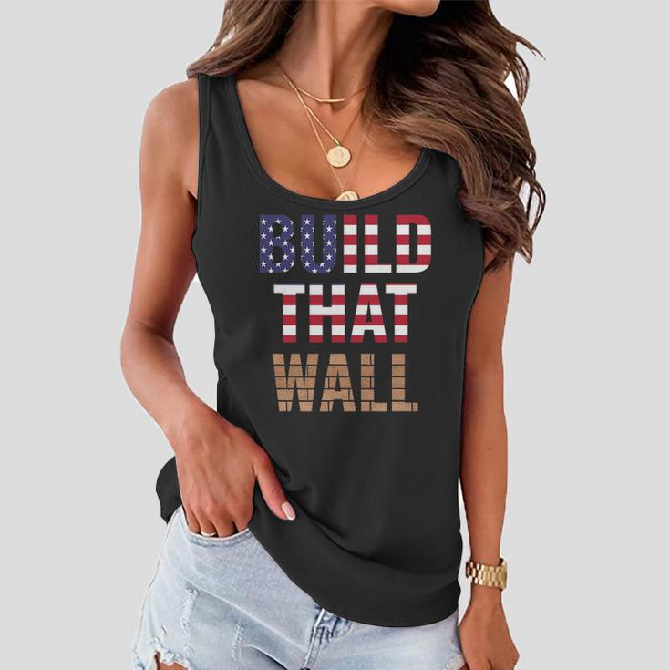 Build That Wall Pro Trump Women Flowy Tank