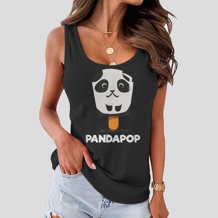 Cute Cartoon Panda Baby Bear Popsicle Panda Birthday Gift Women Flowy Tank