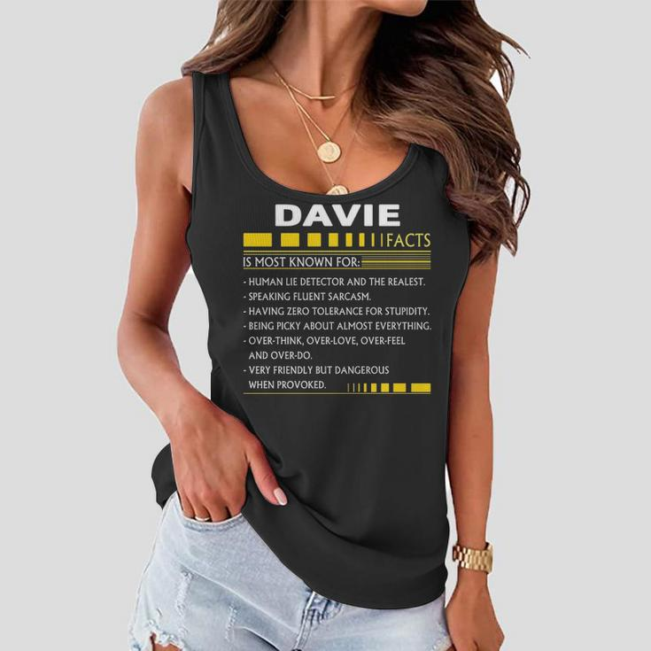 Davie Name Gift Davie Facts Women Flowy Tank