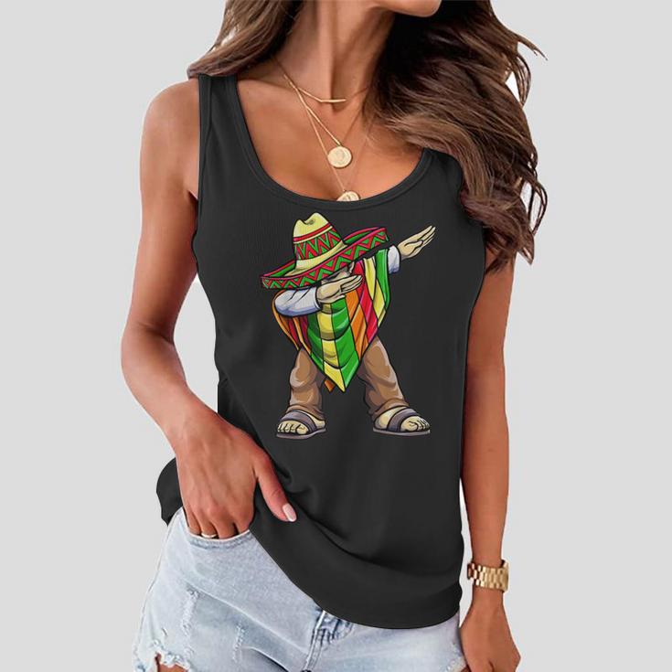 Funny Dabbing Taco Cinco De May Mexican Food V2 Women Flowy Tank