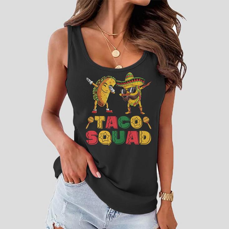 Funny Dabbing Taco Cinco De May Mexican Food V3 Women Flowy Tank