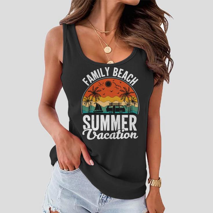 Funny Enjoy The Summer Family Beach Summer Vacation Women Flowy Tank