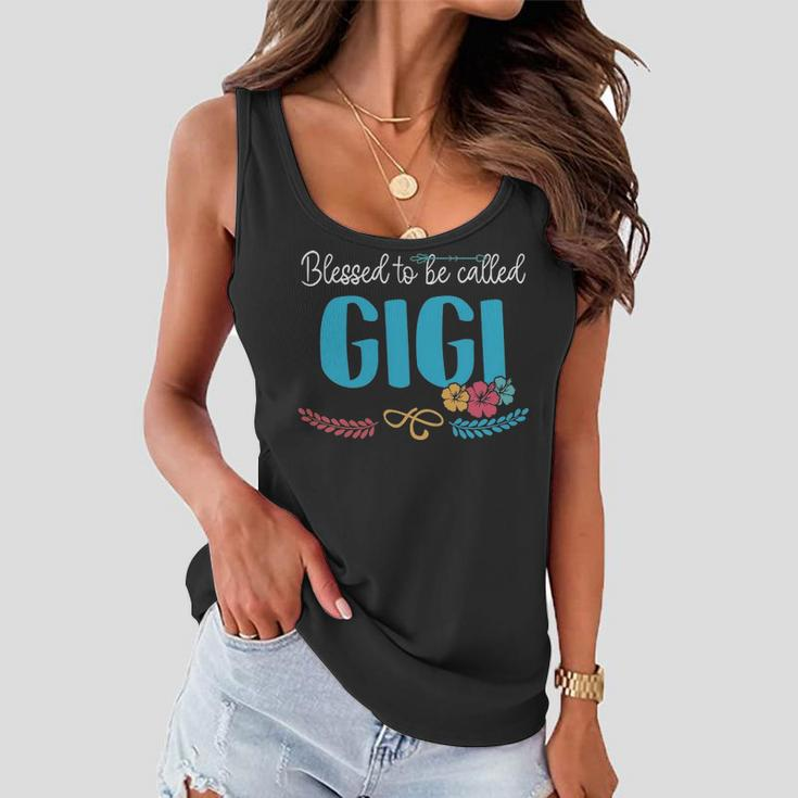 Gigi Grandma Gift Blessed To Be Called Gigi Women Flowy Tank