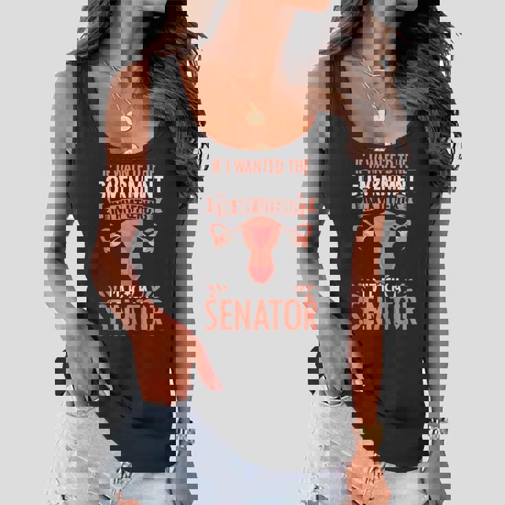 Government In My Uterus Feminist Reproductive Women Rights Women Flowy Tank