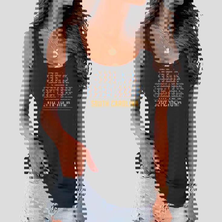 Gulla Geechee Culture South Carolina African Kente Pattern Women Flowy Tank