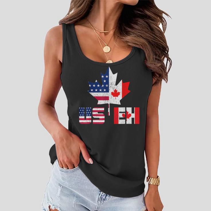 Happy Canada Day Usa Pride Us Flag Day Useh Canadian Women Flowy Tank