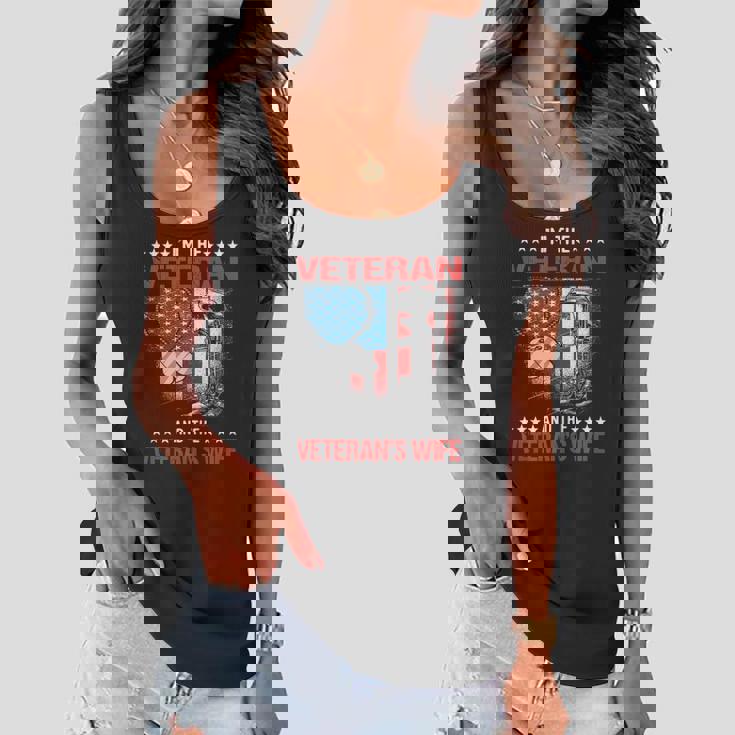 Im The Veteran And The Veterans Wife - Female Veterans Women Flowy Tank Im The Veteran And The Veterans Wife - Female Veterans Women Flowy Tank