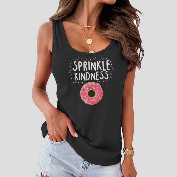 Kindness Anti Bullying Awareness - Donut Sprinkle Kindness Women Flowy Tank