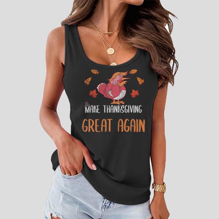 Make Thanksgiving Great Again Funny 5 Shirt Women Flowy Tank