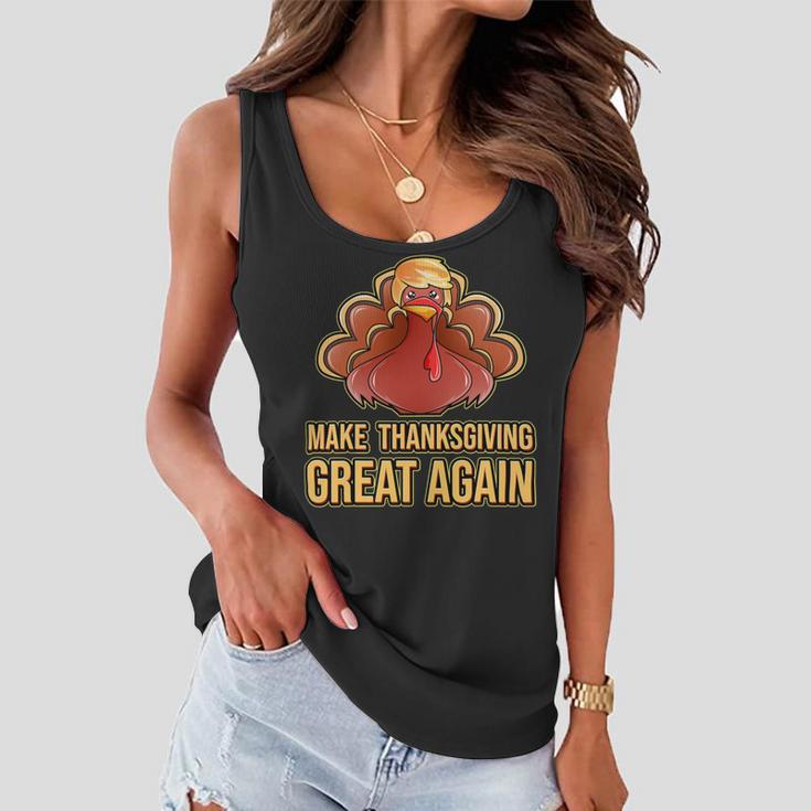 Make Thanksgiving Great Again Trump 907 Shirt Women Flowy Tank