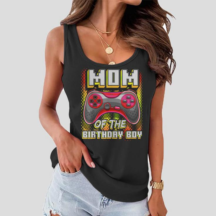 Mom Of The Birthday Boy Matching Video Gamer Birthday Party Women Flowy Tank