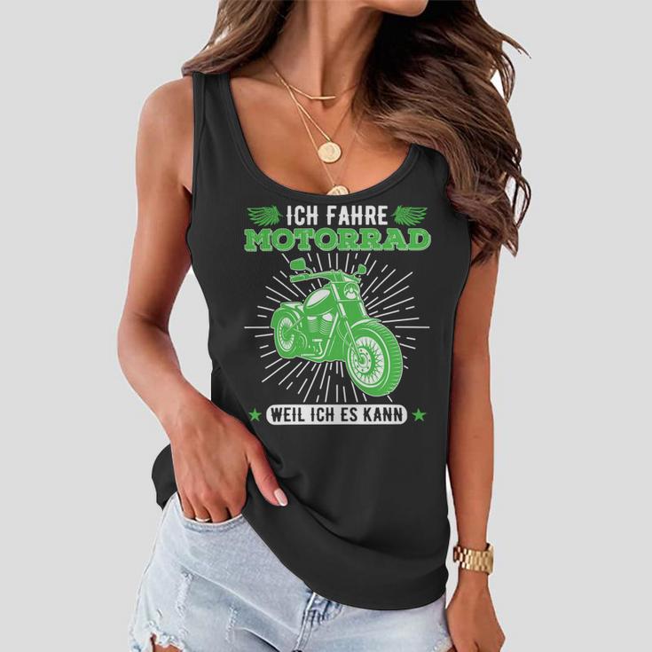 Motorcycle Rider Because I Can Be A 481 Shirt Women Flowy Tank