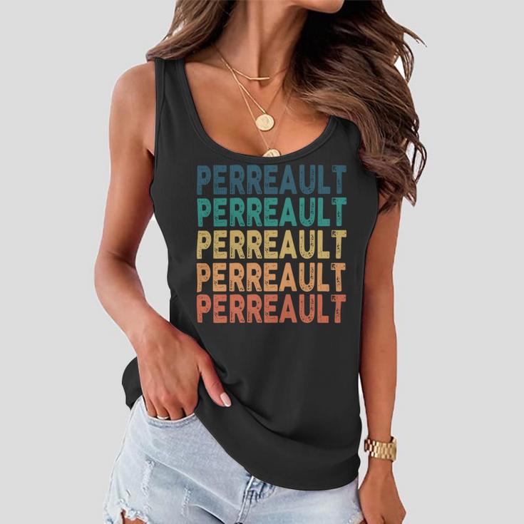 Perreault Name Shirt Perreault Family Name Women Flowy Tank