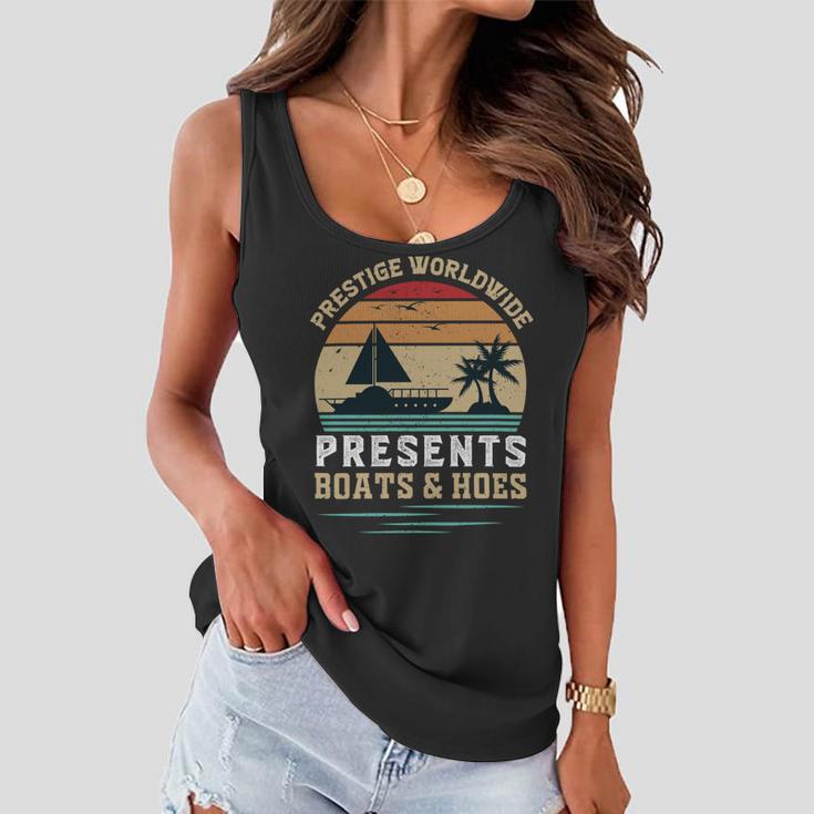 Prestigeworldwide Presentsboats Andhoes Vintage Funny Boating Boating Gifts Women Flowy Tank