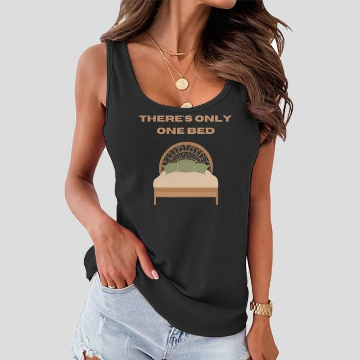 Theres Only One Bed Fanfiction Writer Trope Gift Women Flowy Tank