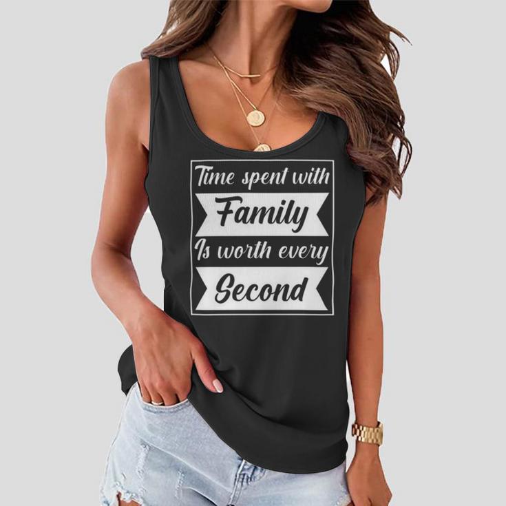 Time Spent With Family Is Worth Every Second 90 Trending Shirt Women Flowy Tank