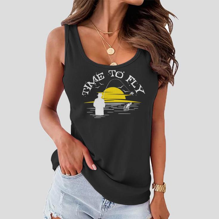 Time To Fly Fish 49 Trending Shirt Women Flowy Tank